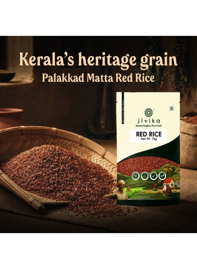 Jivika Red Rice - 1KG (Pesticide free) - Image 2
